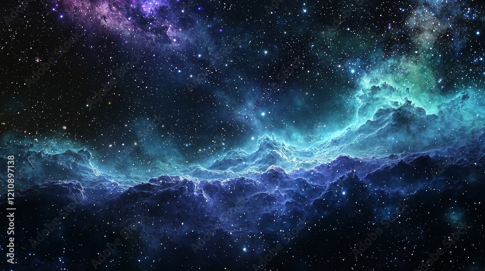 A storm of binary numbers cascading across a starry cosmic backdrop, blending the themes of digital technology and the vastness of space A storm of binary numbers cascading across a starry cosmic backdrop, blending the themes of digital technology and the vastness of space