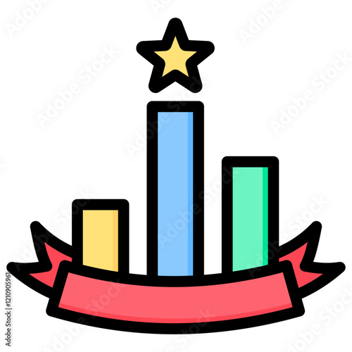 Competition Outline Color Icon