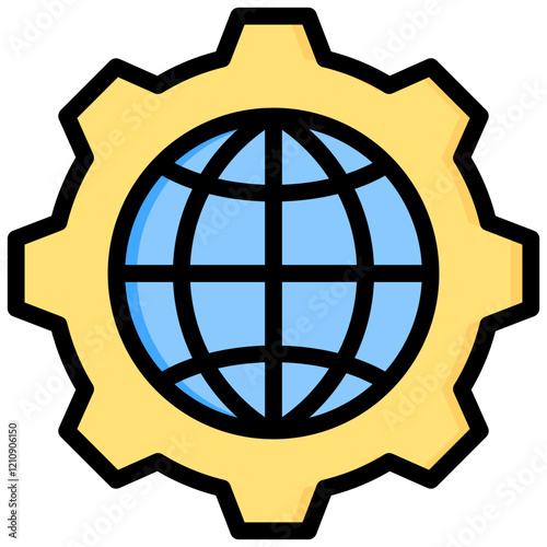 Globalization Outline Color Icon