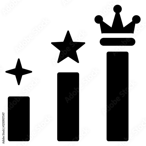 Competitive Advantage Glyph Icon