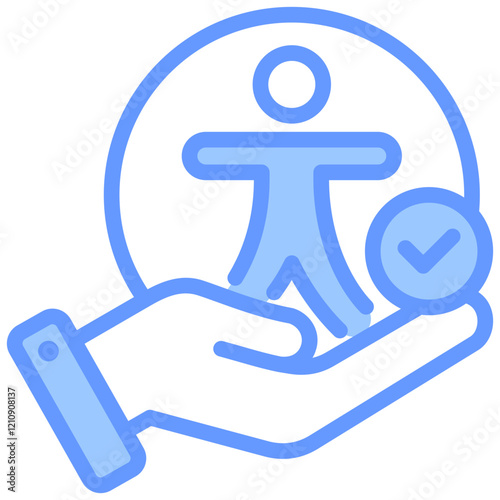 Accessibility Blue Icon