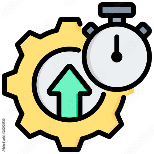 Efficiency Outline Color Icon