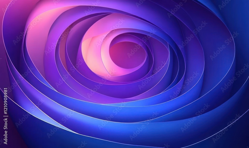 Abstract Blue and Purple Circular Forms Gradient Design Abstract Blue and Purple Circular Forms Gradient Design