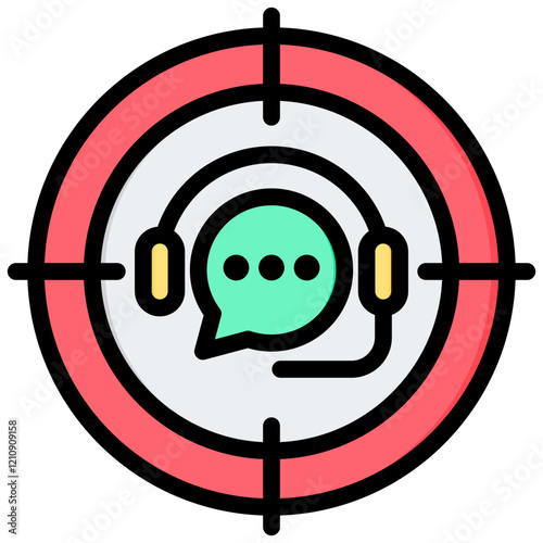 Call Center Outline Color Icon