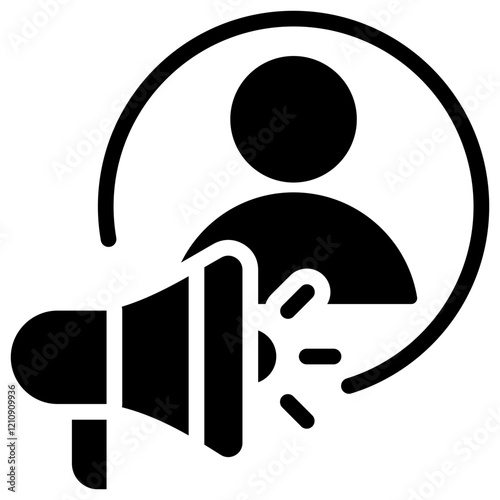 Customer Advocary Glyph Icon