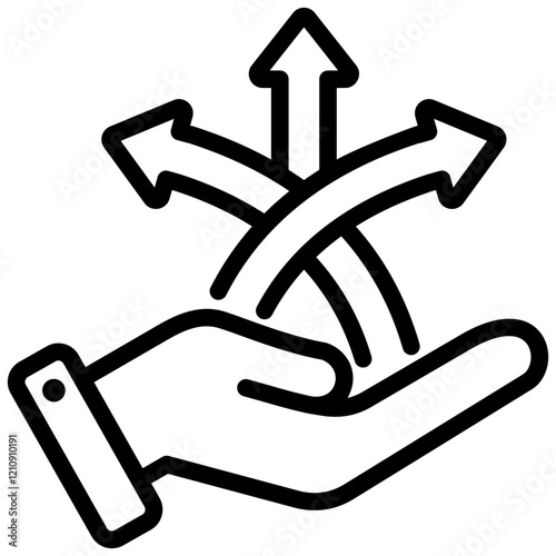 Flexibility Outline Icon