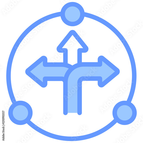 Flexible Blue Icon