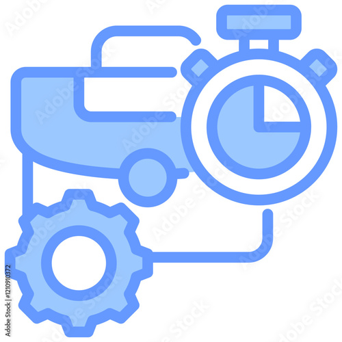 Part Time Blue Icon