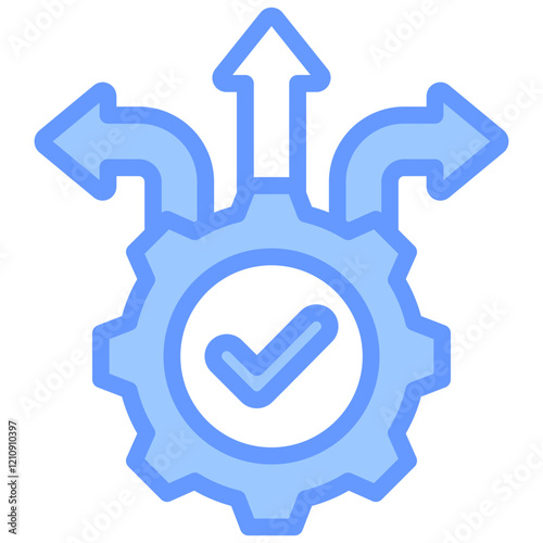 Flexibility Blue Icon