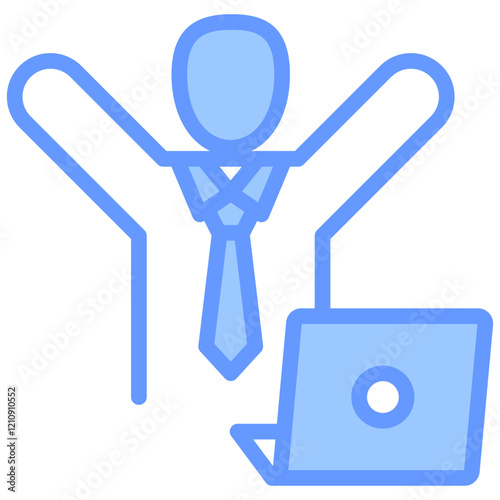 Self Employed Blue Icon