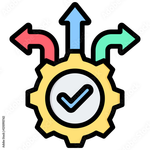 Flexibility Outline Color Icon