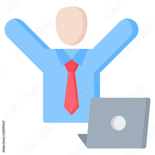 Self Employed Flat Icon