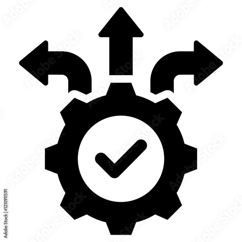 Flexibility Glyph Icon