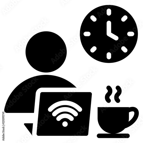 Freelancer Glyph Icon