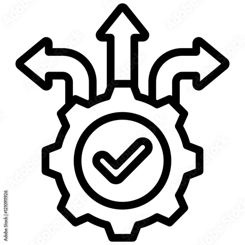 Flexibility Outline Icon