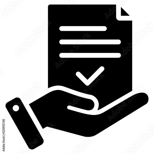 Assignment Glyph Icon