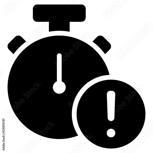 Deadline Glyph Icon