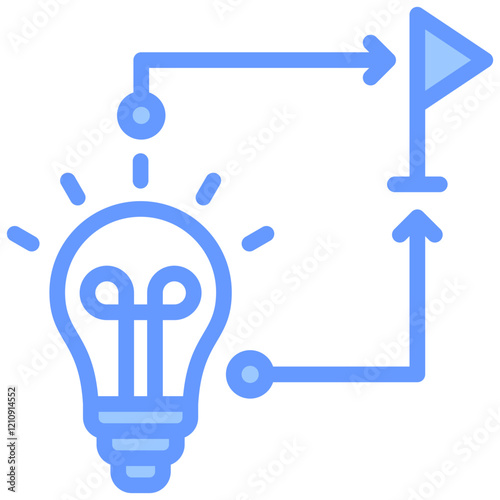 Realization Blue Icon