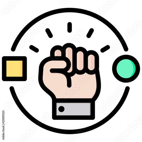 Radical Change Outline Color Icon