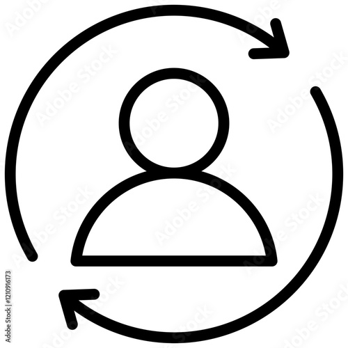 Renewal Outline Icon