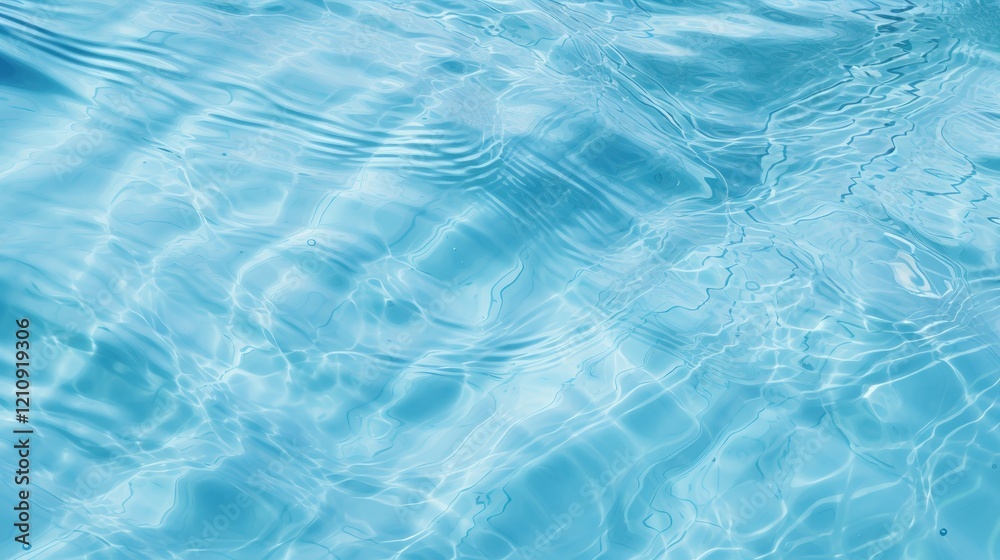 Fototapeta premium Aerial top view of clam ocean water