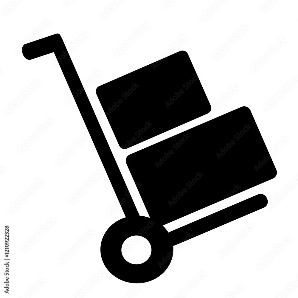 Package Trolley Icon Package Trolley Icon