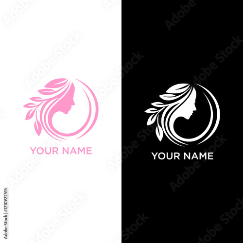 Beauty logo design with the initial letter C and Vector Premium creative concept