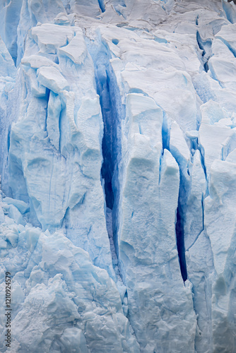 Glaciar Spegazzini, El Calafate, Patagonia, Argentina Close-Up Picture  photo