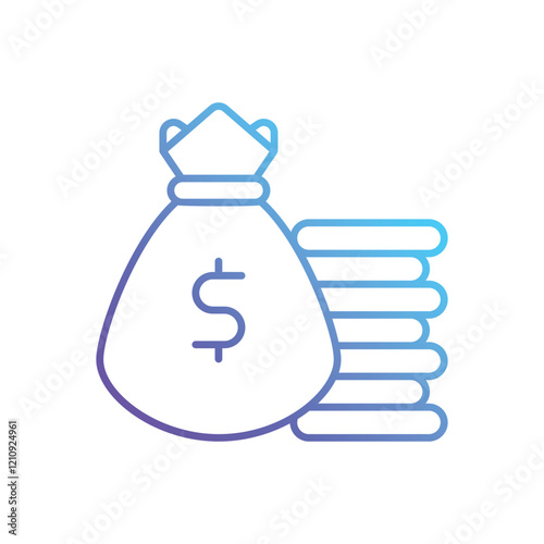 Profits vector icon