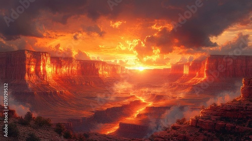 A man and woman sharing a moment on a cliff, enjoying the vast wilderness below and the view of distant mountains. 393