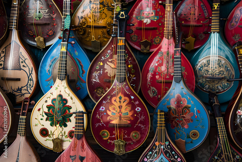 Celebrating the Artistry and Diversity of Mandolins: A Vibrant Collection of Stringed Instruments photo