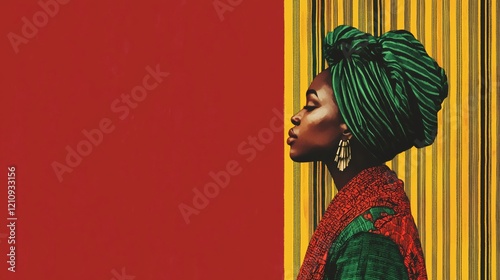 African queen yellow red green