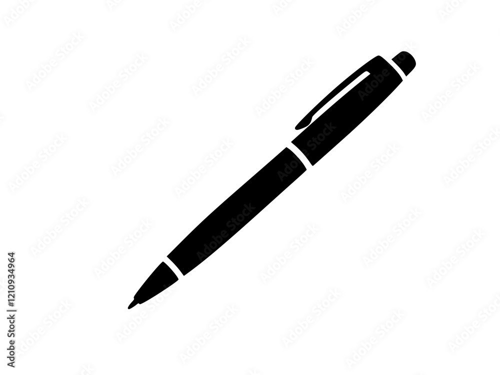 Pen silhouette vector illustration
Pen silhouette vector illustration