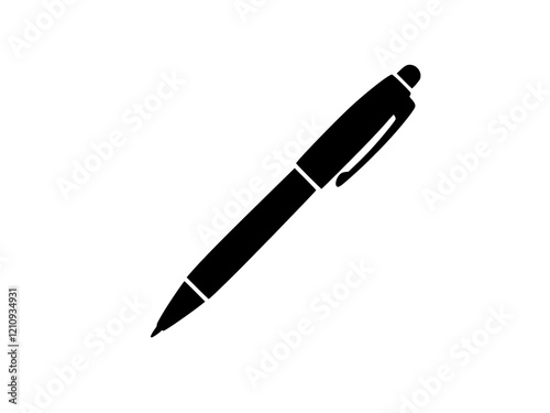 Pen silhouette vector illustration
