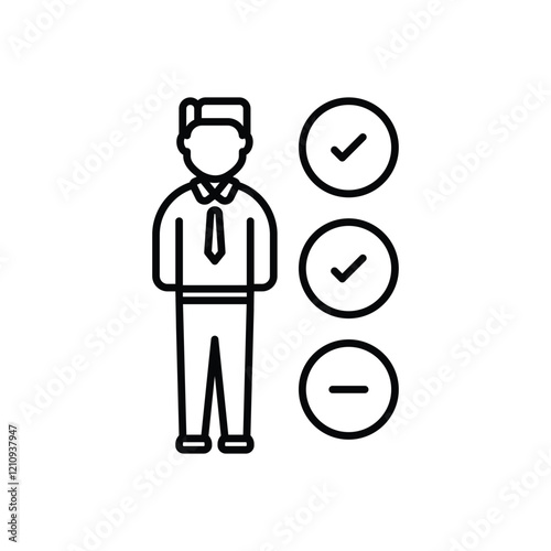 Candidate vector icon