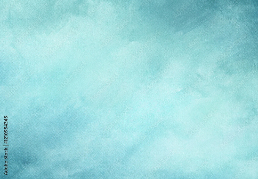 Fototapeta premium blue cyan and white watercolor background with abstract cloudy sky concept with color splash design and fringe bleed stains and blobs