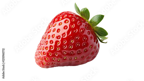 strawberry isolated on white background clipping path full depth of field