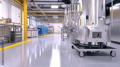 Clean Modern Industrial Facility Interior