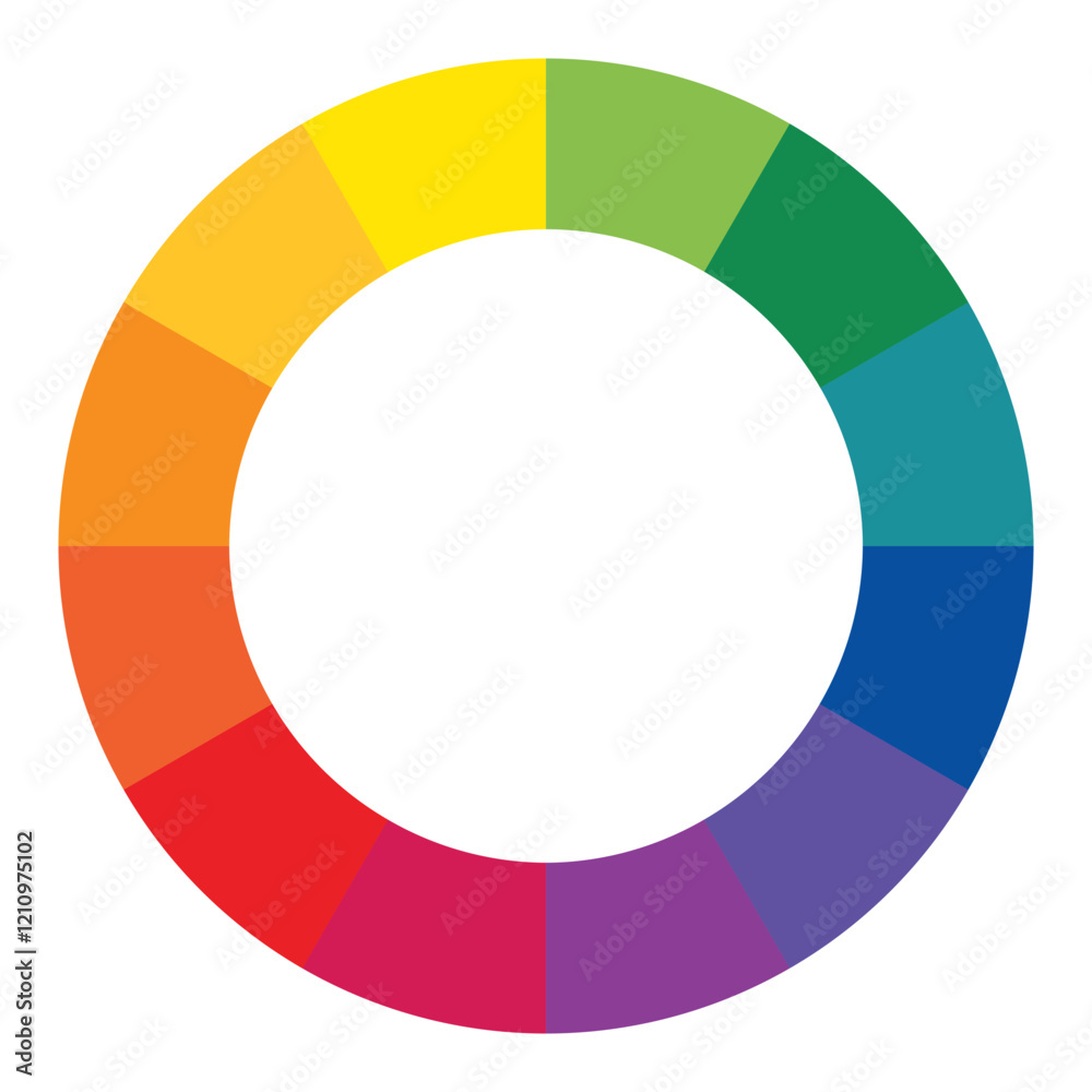Desaturated Color Wheel in Soft Gradient Tones Desaturated Color Wheel in Soft Gradient Tones