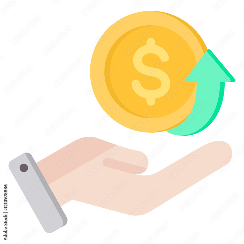 Revenue Flat Icon