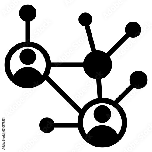 Networking Glyph Icon
