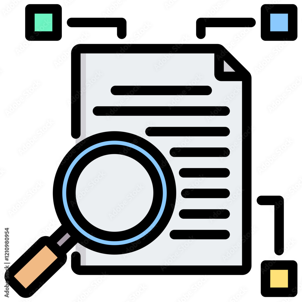 Query Outline Color Icon Query Outline Color Icon