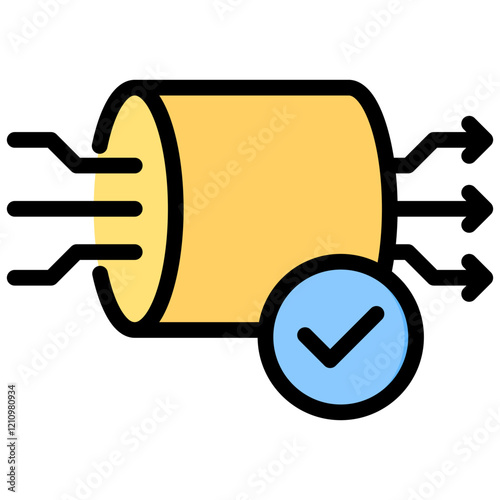 Pipeline Outline Color Icon