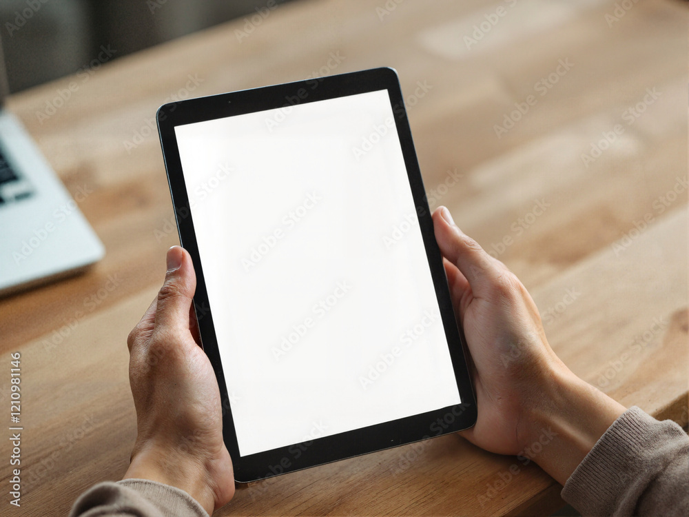 businessman holding digital tablet businessman holding digital tablet