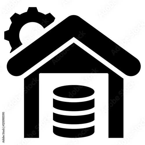 Data Warehousing Glyph Icon