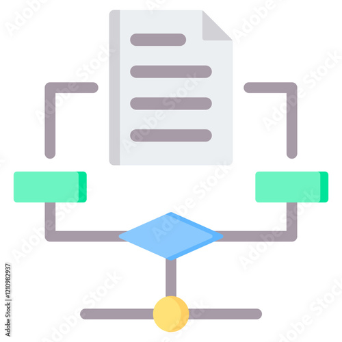 Algorithm Flat Icon
