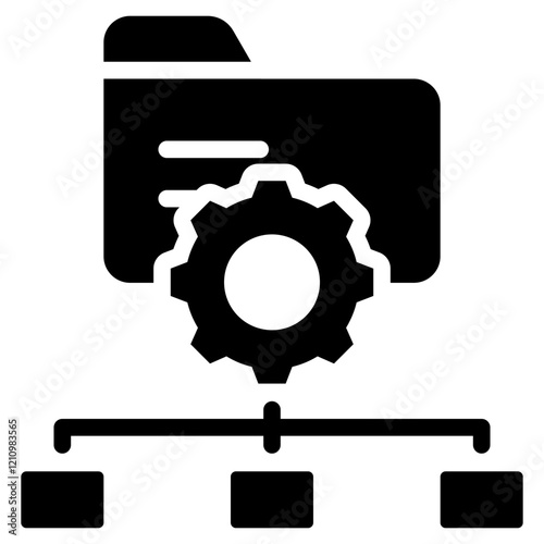 Data Architecture Glyph Icon