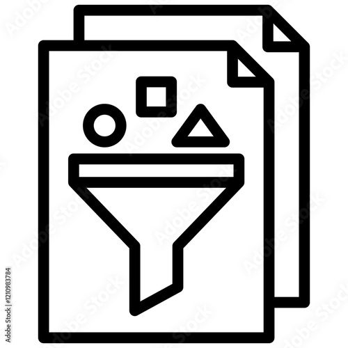 Data Curration Outline Icon
