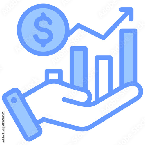 Profit Blue Icon