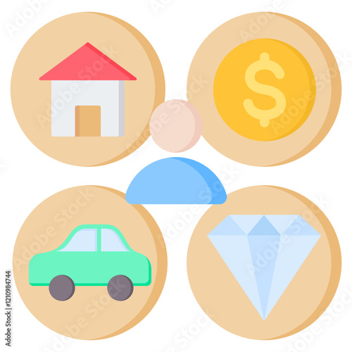 Asset Flat Icon